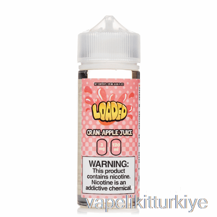 Vape Likit Cran Apple - Yüklü E-sıvı - Acımasız - 120ml 0mg